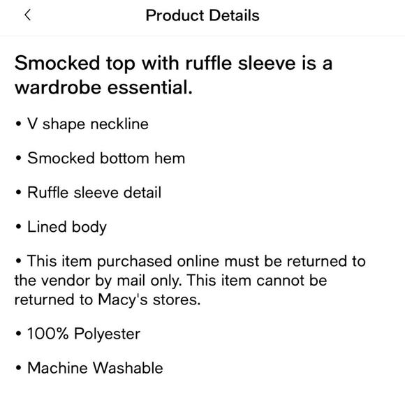 Cooper and Ella blouse Hem style very pretty! Navy Blue and super cute! Size L - Picture 10 of 15